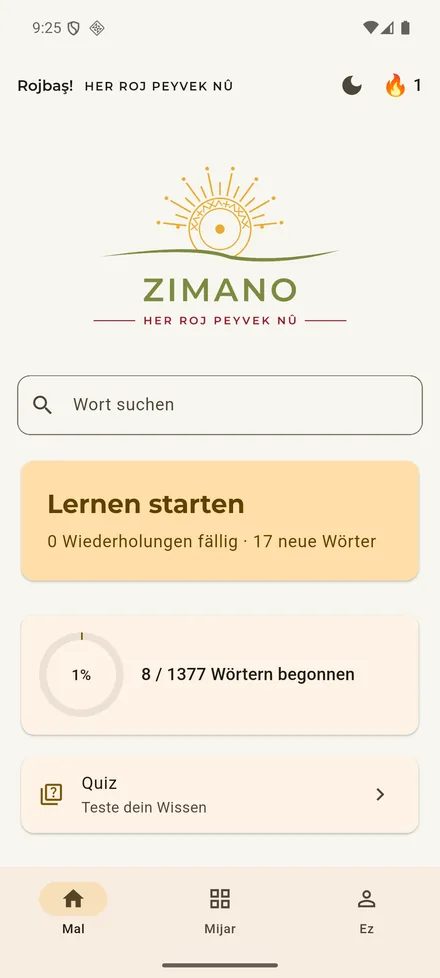 Startbildschirm